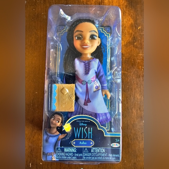 Disney Other - Disney Wish Movie ASHA 6" Petite Poseable Doll &‎ Accessory NEW 2023